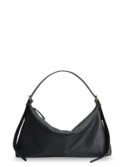 Atp Atelier Castellare Leather Shoulder Bag In Black