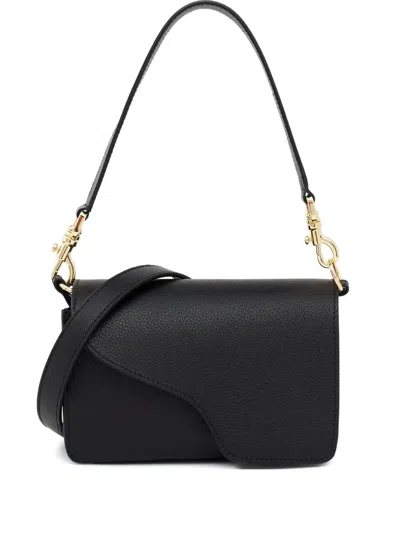 Atp Atelier Corsina Magnetic-flap Shoulder Bag In Black