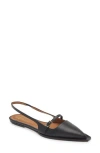 Atp Atelier Cortina Pointed Toe Slingback Flat