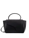 Atp Atelier Curved-flap Handbag In Black