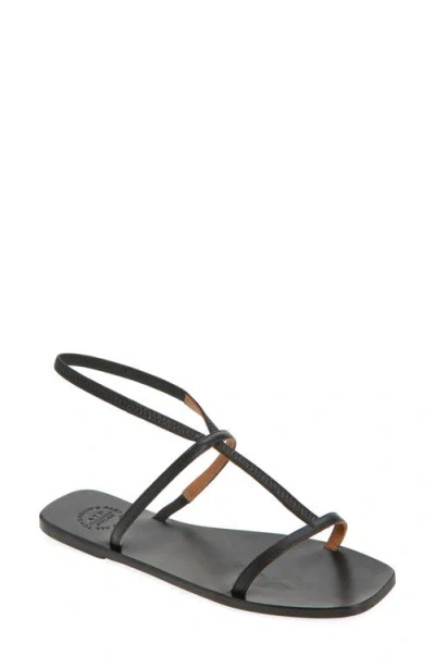 Atp Atelier Delebbio Ankle Strap Sandal In Black