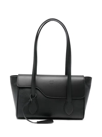 Atp Atelier Eira Flap Tote Bag In Black