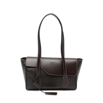 Atp Atelier Eira Topstitch Tote Bag In Brown