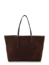 Atp Atelier Eraclea Suede Shoulder Bag In Brown