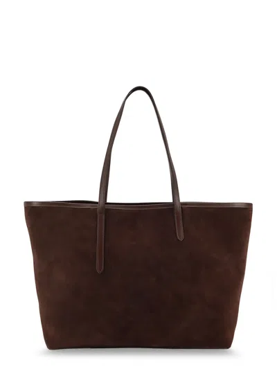 Atp Atelier Eraclea Suede Shoulder Bag In Brown