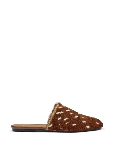 Atp Atelier Forcola Animal-print Mules In Multi