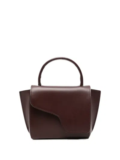 Atp Atelier Grumello Leather Shoulder Bag In Red