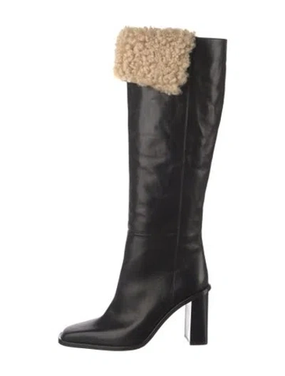 Pre-owned Atp Atelier Leather Boots In Black