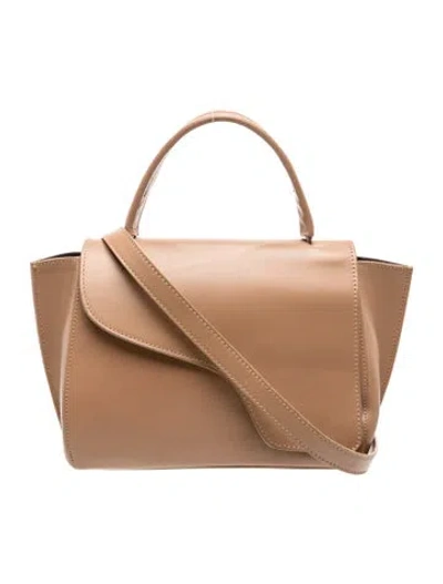 Pre-owned Atp Atelier Leather Crossbody Bag In Neutrals