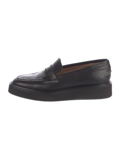 Pre-owned Atp Atelier Leather Loafers In Black