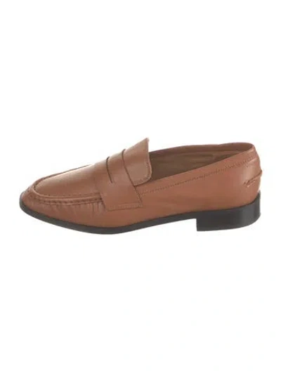 Pre-owned Atp Atelier Leather Loafers In Brown