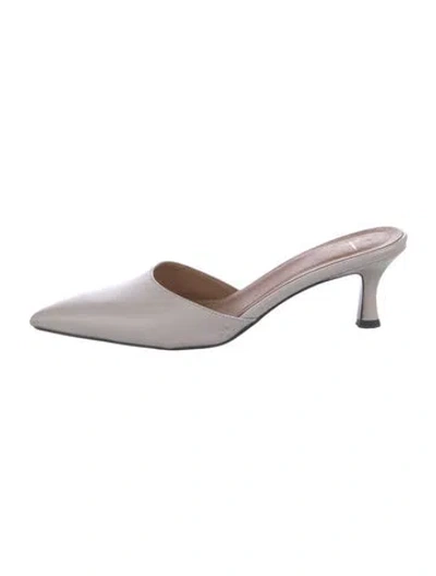 Pre-owned Atp Atelier Leather Mules In Neutral