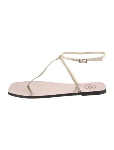 Pre-owned Atp Atelier Leather Sandals In Pink