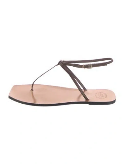 Pre-owned Atp Atelier Leather Sandals In Pink