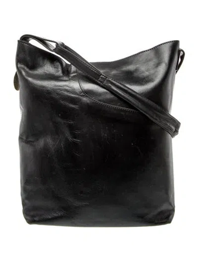 Pre-owned Atp Atelier Leather Shoulder Bag In Black
