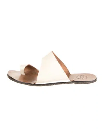 Pre-owned Atp Atelier Leather Slides