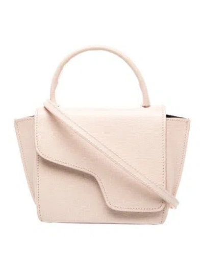 Pre-owned Atp Atelier Leather Top Handle Bag In Neutral