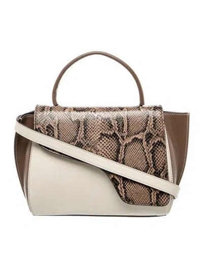 Pre-owned Atp Atelier Leather Top Handle Bag In Neutral