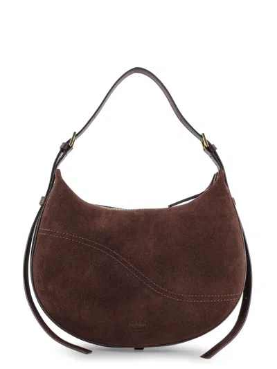 Atp Atelier Liveri Suede Shoulder Bag In Brown