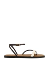 Atp Atelier Miane Sandals In Walnut & Ecru