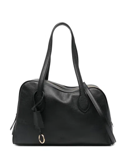 Atp Atelier Noale Grained Tote Bag In Black