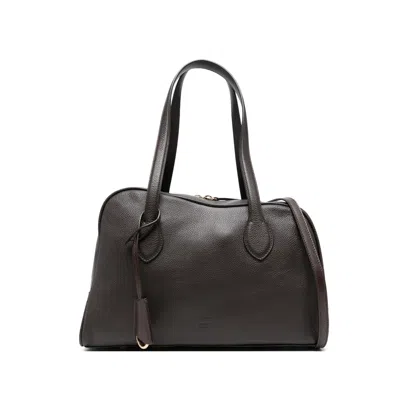 Atp Atelier Noale Leather Tote Bag In Brown