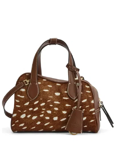 Atp Atelier Ormelle Animal-print Tote Bag In Brown