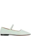 Atp Atelier Petina Ankle-strap Ballet Flats In Green