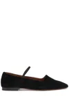 Atp Atelier Petina Suede Mary Jane Flats In Black