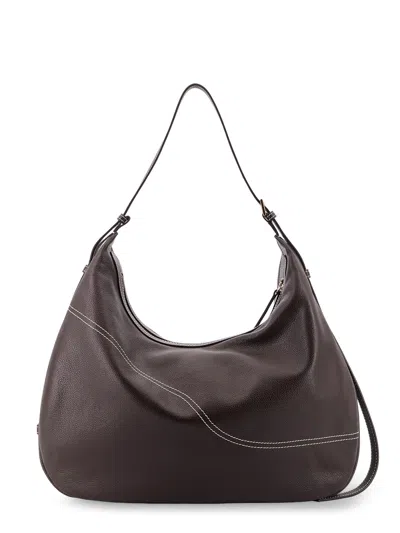 Atp Atelier Potenza Leather Shoulder Bag In Brown