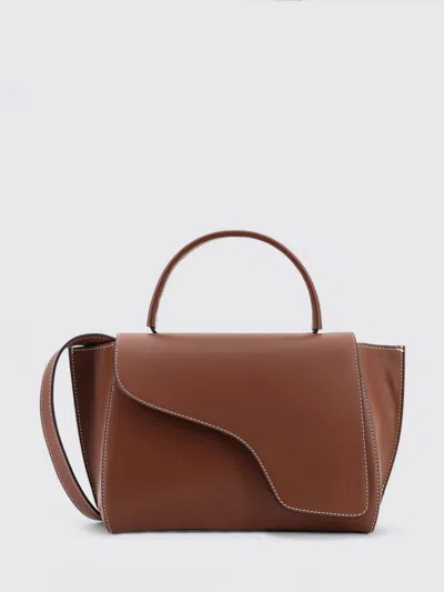 Atp Atelier Women Arezzo Leather Shoulder Bag In Brown