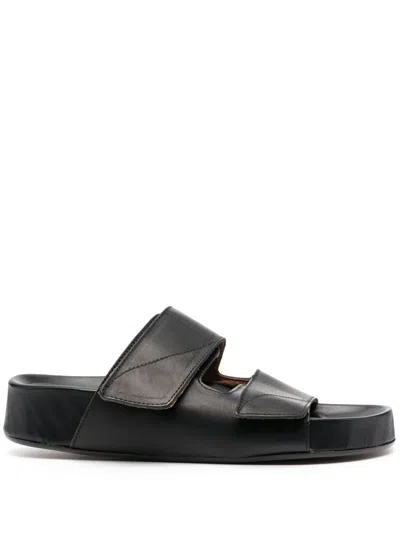 Atp Atelier Touch-strap Sandals In Schwarz