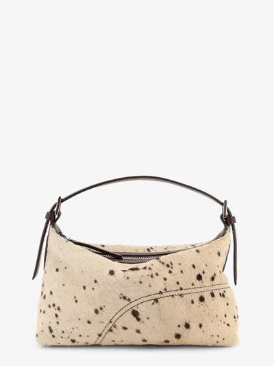 Atp Atelier Vadena Pony Skin Shoulder Bag In White