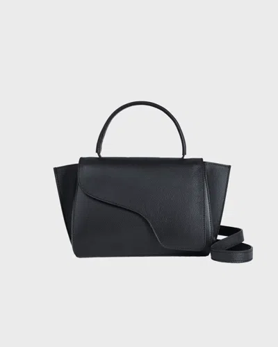 Atp Atelier Väska Arezzo Black Grained Calf Svart