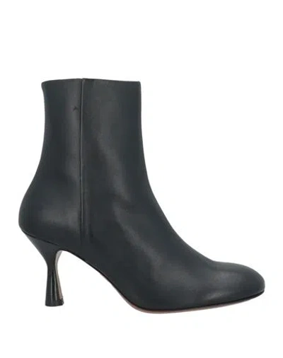 Atp Atelier Woman Ankle Boots Black Size 8 Leather