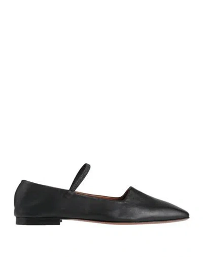 Atp Atelier Woman Ballet Flats Black Size 11 Leather