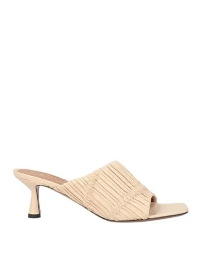 Atp Atelier Woman Sandals Beige Size 8 Leather