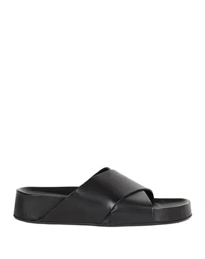 Atp Atelier Woman Sandals Black Size 7 Cowhide