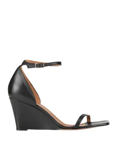 Atp Atelier Woman Sandals Black Size 7 Leather