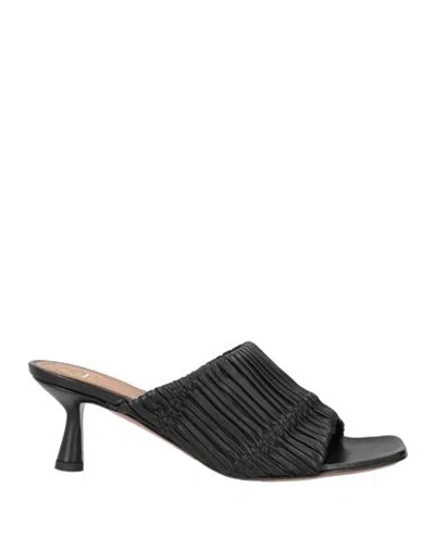 Atp Atelier Woman Sandals Black Size 7 Leather