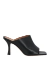 Atp Atelier Woman Sandals Black Size 8 Cowhide In Black