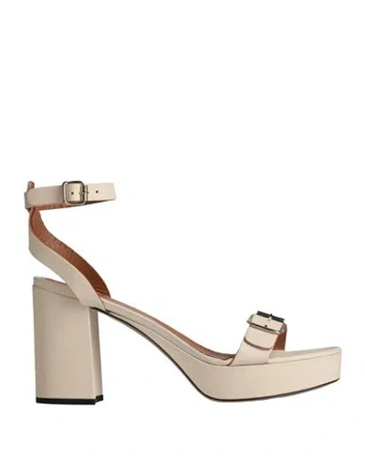 Atp Atelier Woman Sandals Ivory Size 8 Leather In White