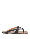Atp Atelier Padula Leather Flip-flops In Black