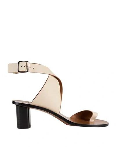 Atp Atelier Woman Thong Sandal Ivory Size 8 Cowhide In White