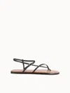 Atp Atelier Capri Ankle Strap Sandal In Black