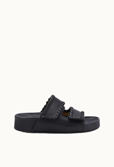 Atp Atelier Women's Furlo Stitch Sandals In Black