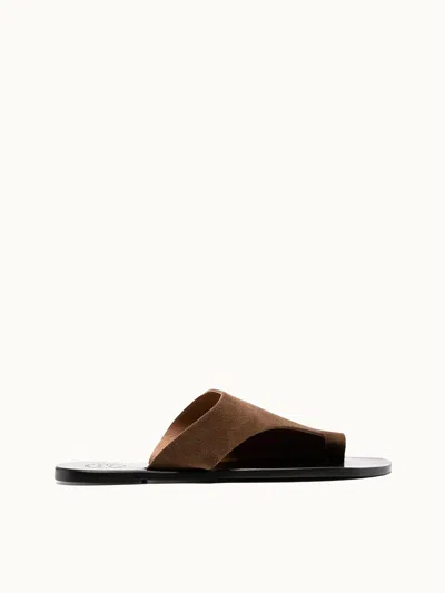 Atp Atelier Women's Rosa Suede Cutout Sandals In Cannella In Multi