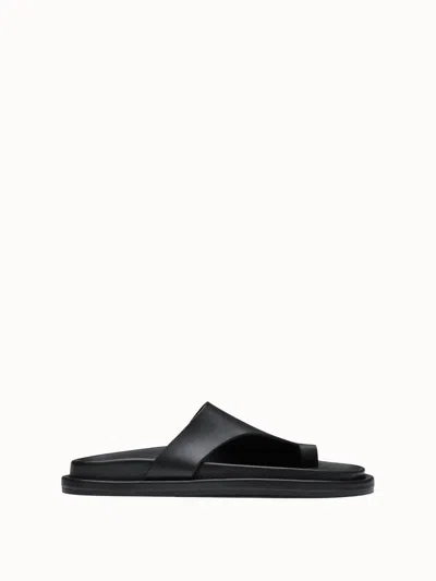 Atp Atelier Women's Rosanna Leather Comfy Sandals In Black