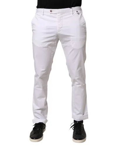 Pre-owned At.p.co At. P.co Cotton Skinny Fit Mid Waist Blue Trouser Men's Jeans () In White