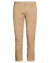 At.p.co At. P.co Denim Man Pants Camel Size 34 Cotton, Elastane In Brown